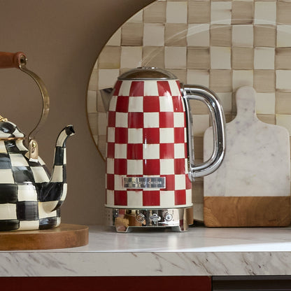Cherry Check Electric Kettle
