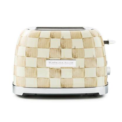 Mocha Check 2-Slice Toaster
