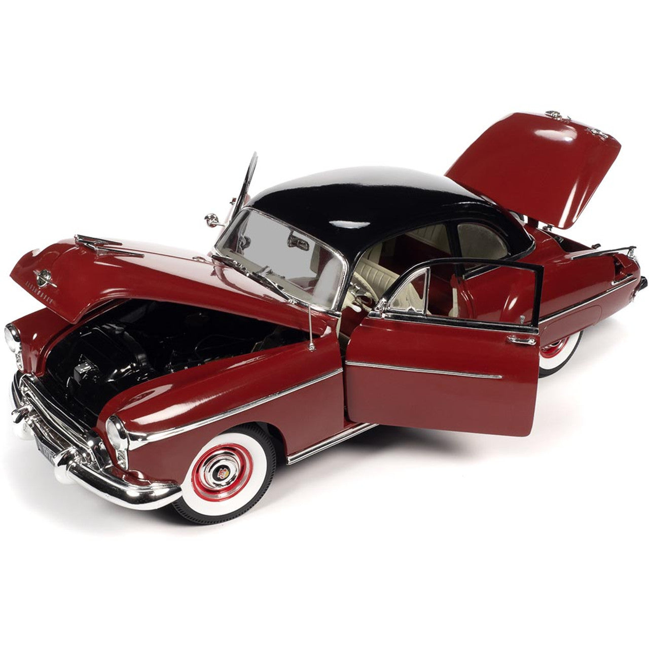 1950 Oldsmobile 88 Holiday Coupe - Chariot Red 1:18 Scale Diecast Model Car by American Muscle - Ertl