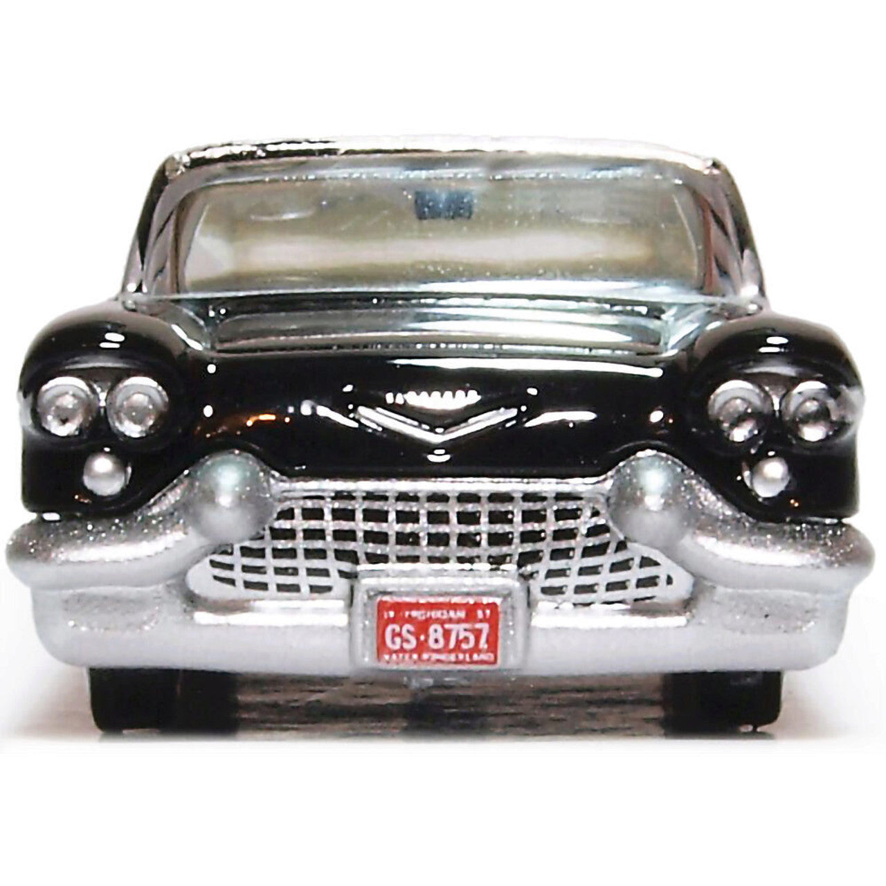 1957 Cadillac Eldorado Brougham - Ebony / Stainless Steel 1:87 Scale Diecast Model Car by Oxford Diecast