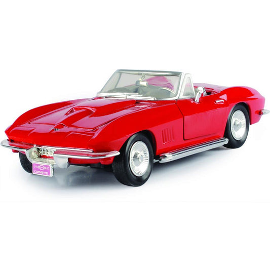 1967 Corvette - Red 1:24 Scale Diecast Model Car by Motormax