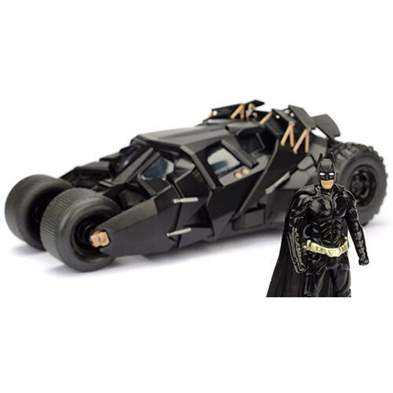 2008 Dark Knight Batmobile & Diecast Batman 1:24 Scale Diecast Model by Jada Toys