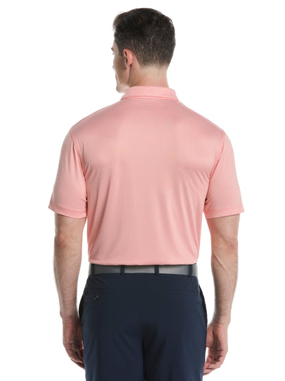 Mens Fine Line Stripe Golf Polo