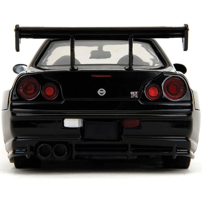 2002 Nissan Skyline GT-R (R34) - Godzilla 1:24 Scale Diecast Model Car by Jada Toys