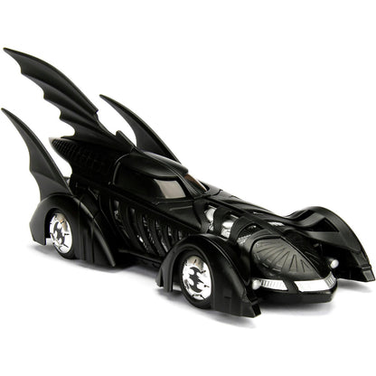 1995 Batman Forever Batmobile w/BATMAN 1:24 Scale Diecast Model Car by Jada Toys