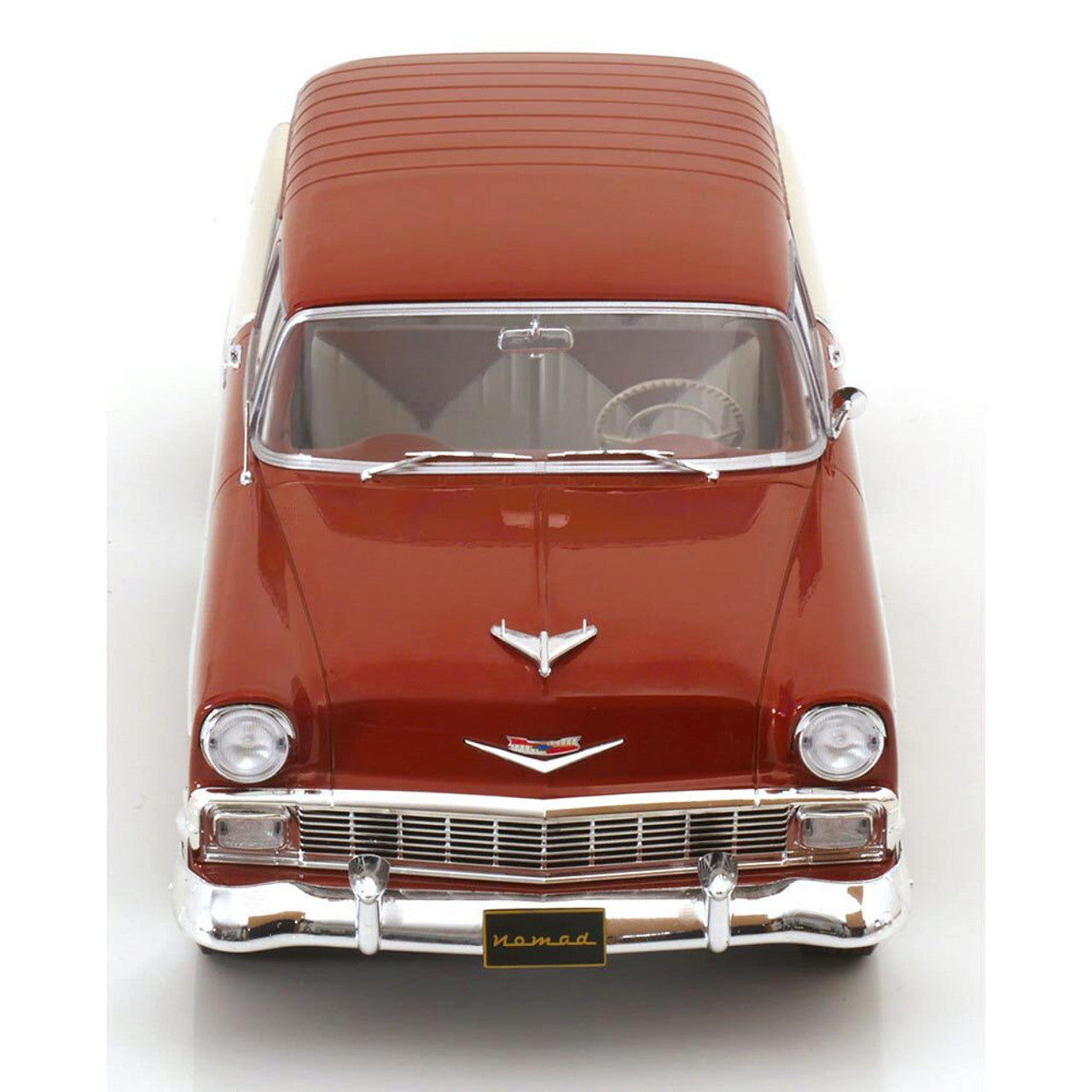 1956 Chevy Nomad - Maroon 1:18 Scale Cast Resin Model Car by KK Scale Models