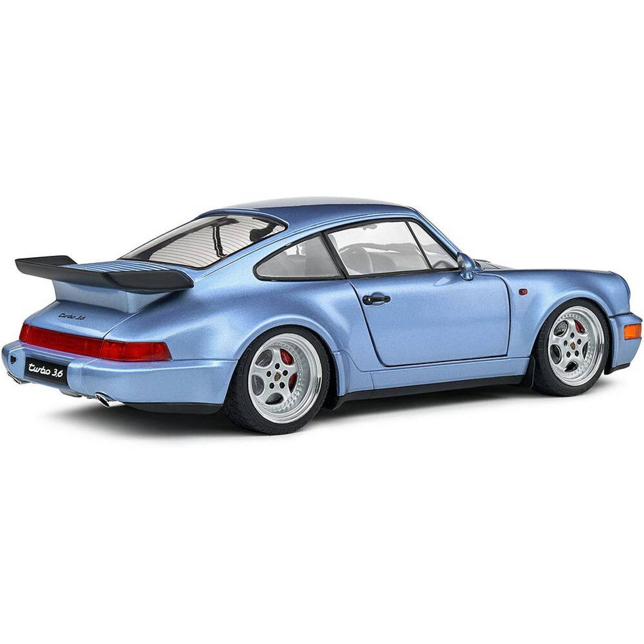1990 Porsche 911 (964) Turbo - Blue 1:18 Scale Diecast Model Car by Solido