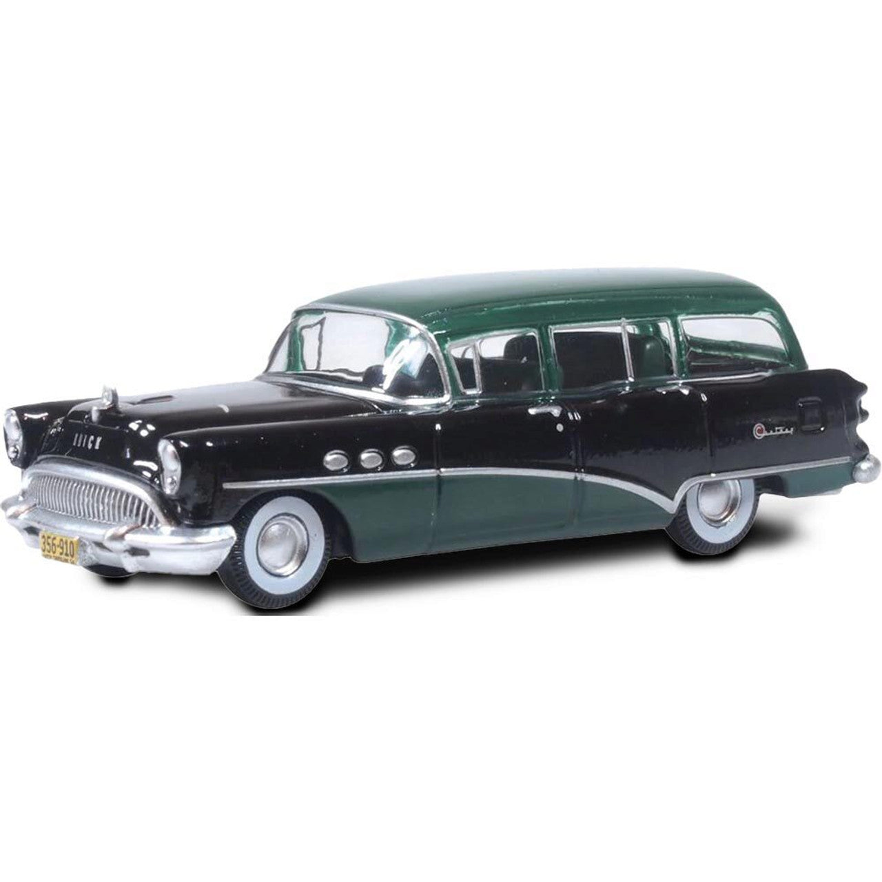 1954 Buick Century Estate Wagon - Baffin Green / Carlsbad Black 1:87 Scale Diecast Model Car by Oxford Diecast