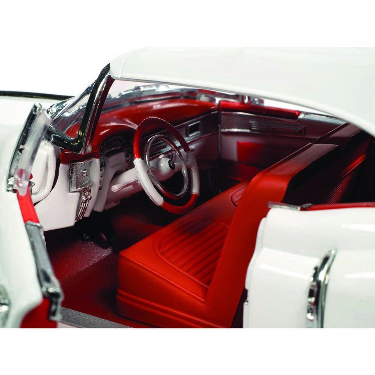 1953 Cadillac Eldorado Convertible - Alpine White 1:18 Scale Diecast Model Car by Auto World