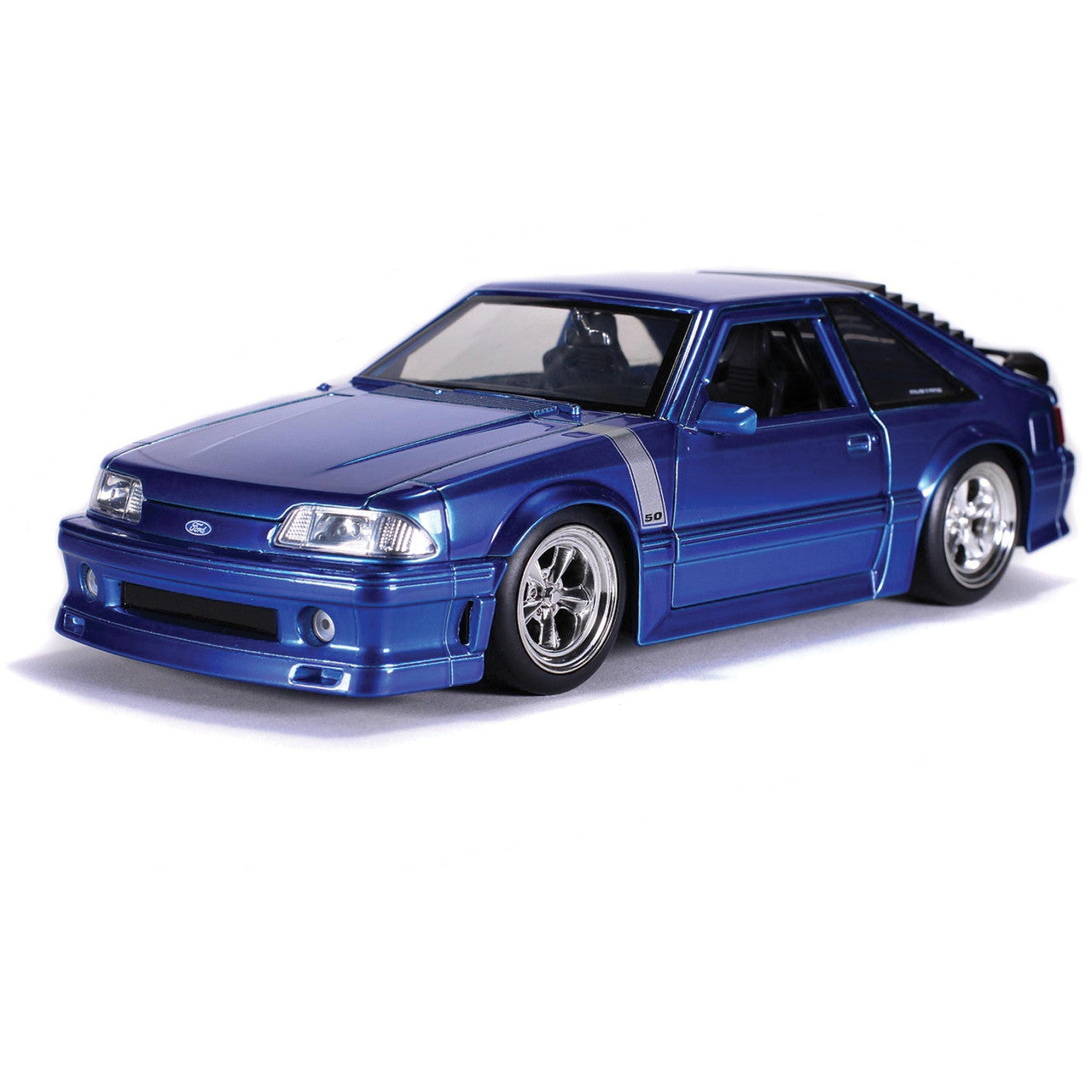 1989 Ford Mustang GT - Blue 1:24 Scale Diecast Model Car by Jada Toys