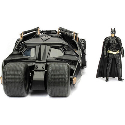 2008 Dark Knight Batmobile & Diecast Batman 1:24 Scale Diecast Model by Jada Toys