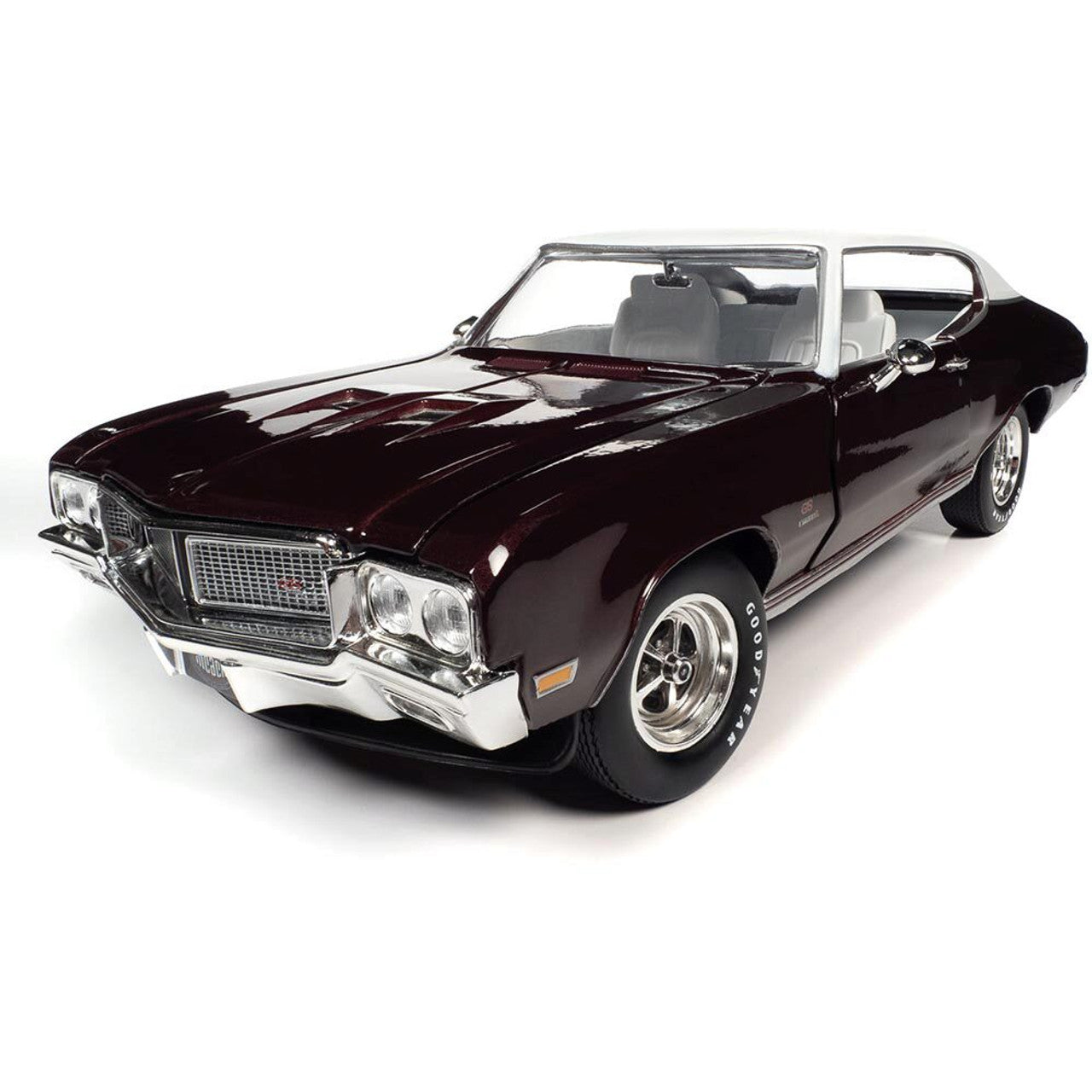 1970 Buick GS Stage 1 Hardtop (MCACN) - Burgundy Mist 1:18 Scale Diecast Model Car by American Muscle - Ertl