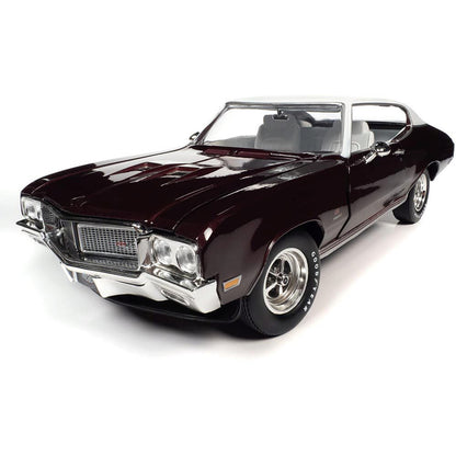 1970 Buick GS Stage 1 Hardtop (MCACN) - Burgundy Mist 1:18 Scale Diecast Model Car by American Muscle - Ertl