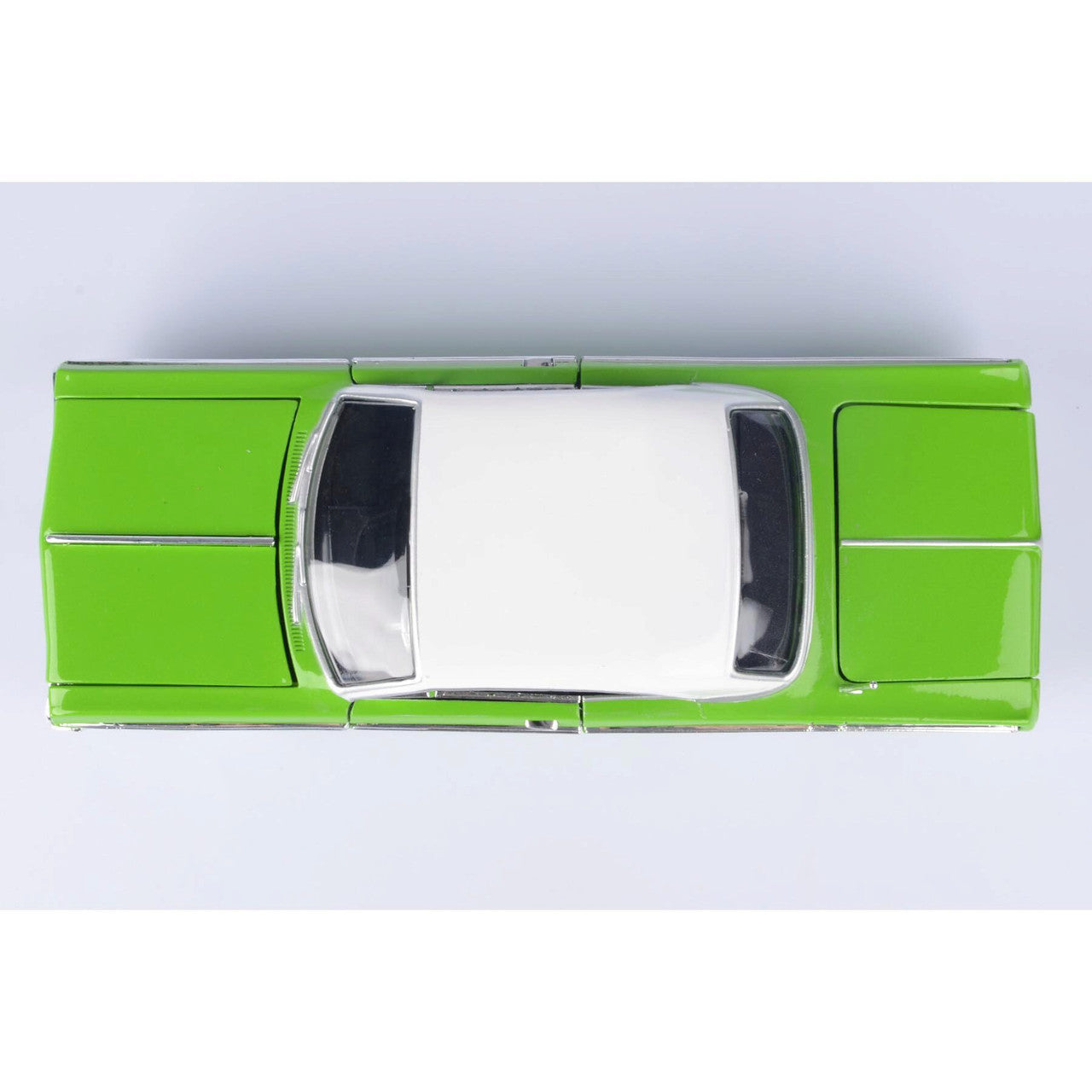 1964 Chevy Impala Low Rider - Metallic Light Green with White Top 1:24 Scale Diecast Model Car by Motormax