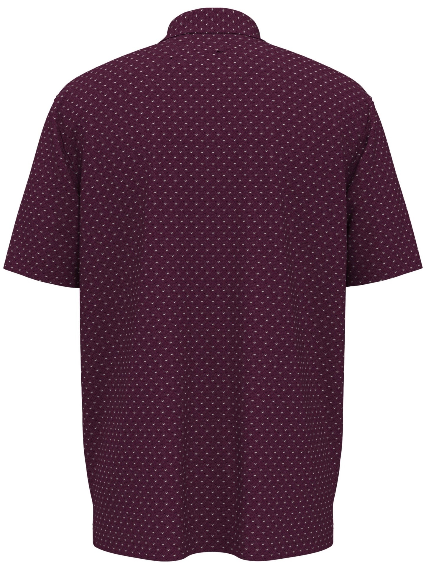 Mens Chevron Print Golf Polo Shirt