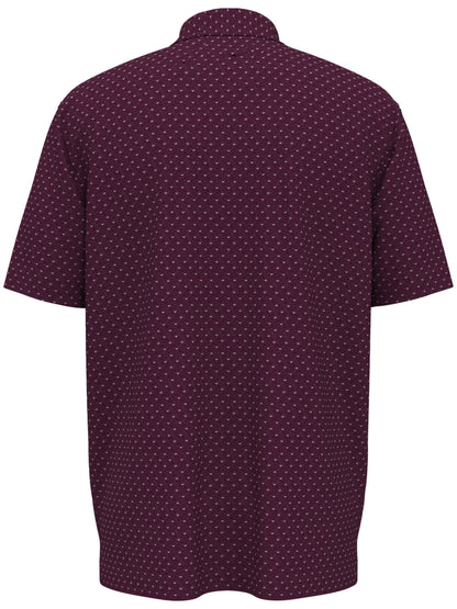 Mens Chevron Print Golf Polo Shirt