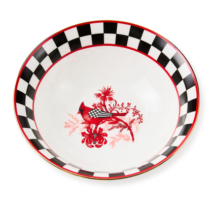 Cardinal Toile Bowl