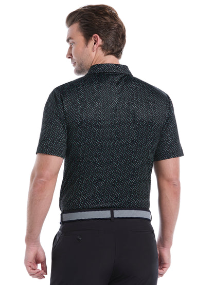 Mens All Over Score Card Print Polo