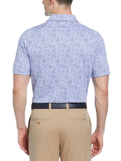 Mens Chevron Print Golf Polo
