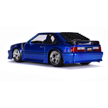 1989 Ford Mustang GT - Blue 1:24 Scale Diecast Model Car by Jada Toys