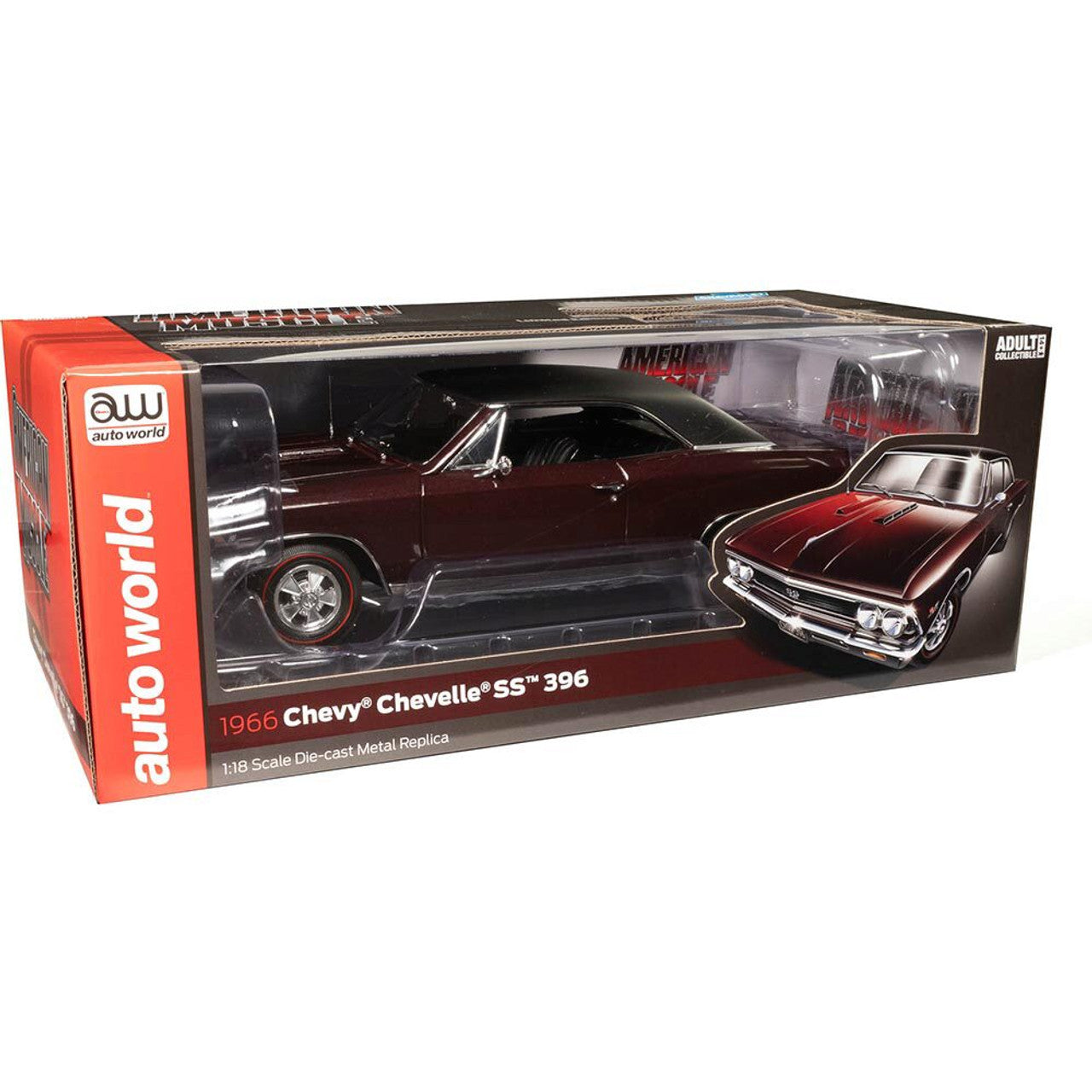 1966 Chevrolet Chevelle SS396 1:18 Scale Diecast Model Car by American Muscle - Ertl