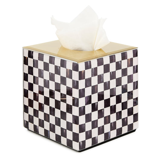 Courtly Check Glass Boutique Tissue Box Cover
