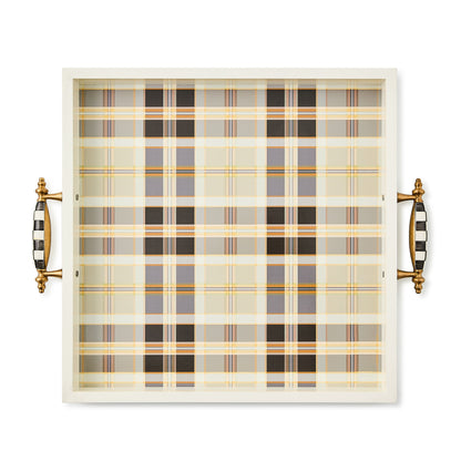 Mocha Tartan Serving Tray