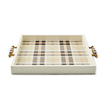 Mocha Tartan Serving Tray