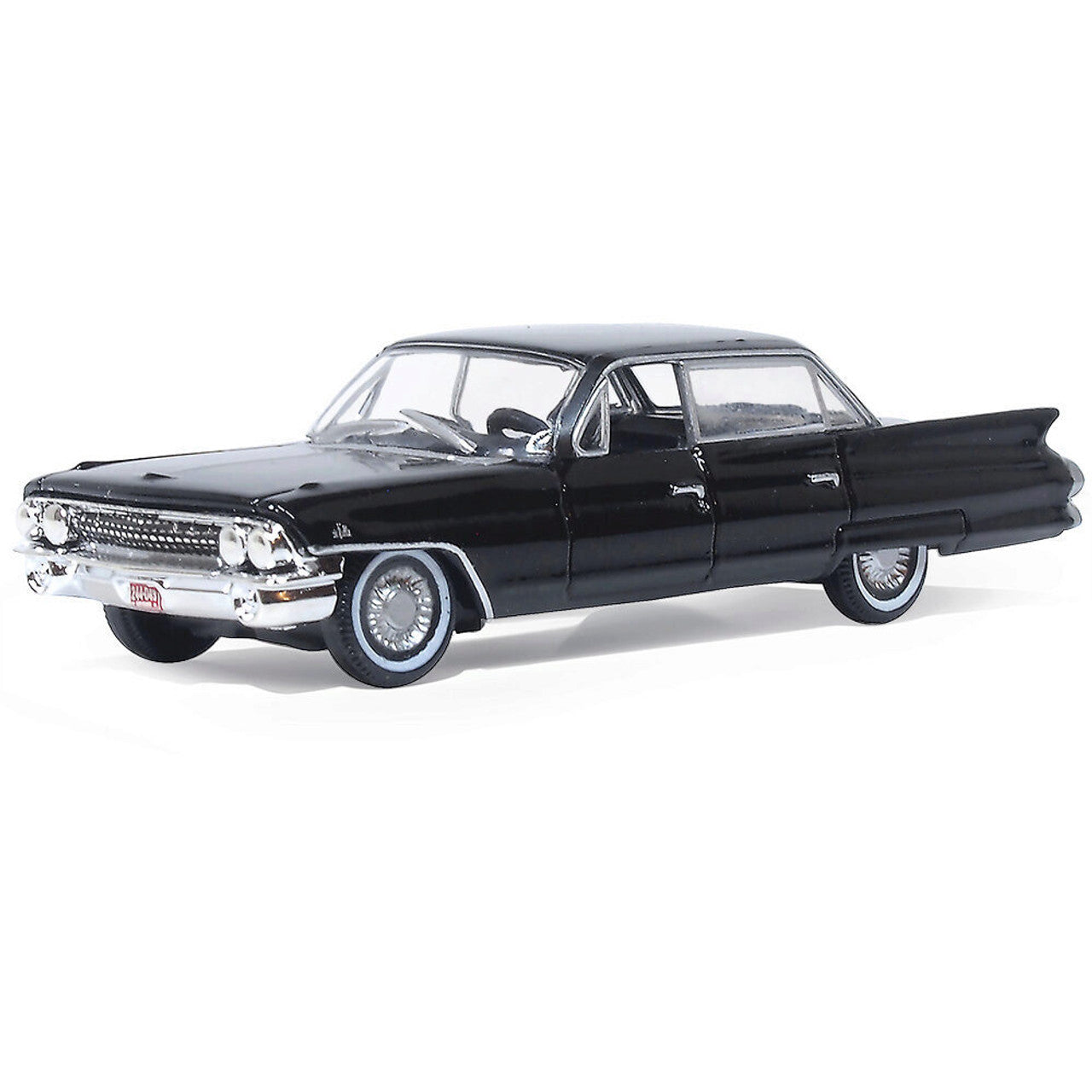 1961 Cadillac Sedan de Ville - Ebony 1:87 Scale Diecast Model Car by Oxford Diecast