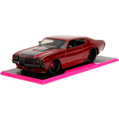 1971 Chevy Chevelle SS - Red - Pink Slips 1:24 Scale Diecast Model Car by Jada Toys