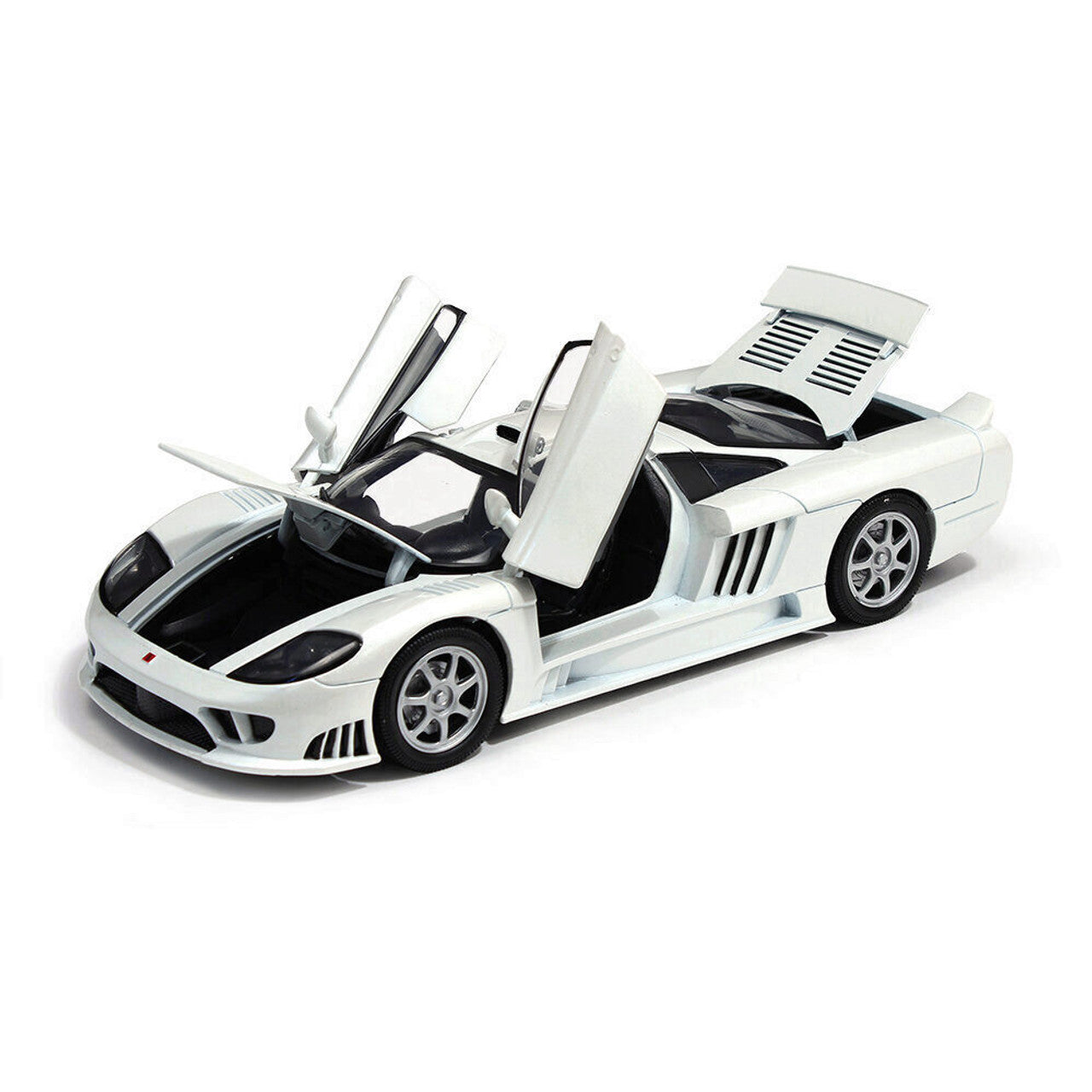 Saleen S7 - Pearl White 1:18 Scale Diecast Model Car by Motormax