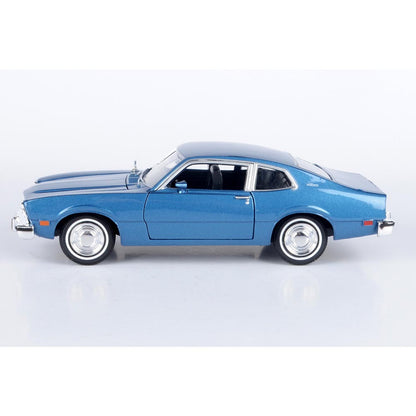 1974 Ford Maverick - Blue 1:24 Scale Diecast Model Car by Motormax