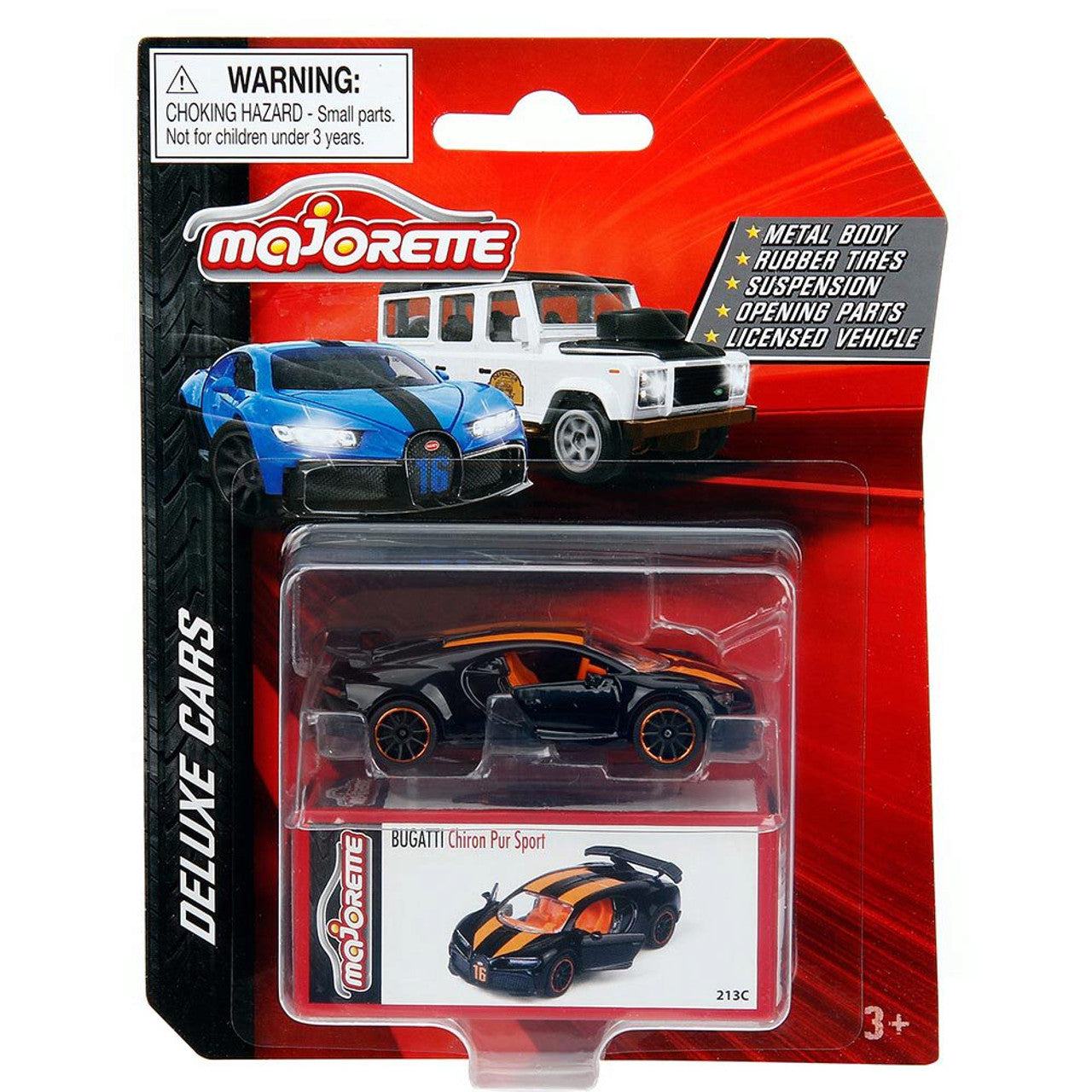 Bugatti Chiron Pur 1:64 Scale Diecast Model Car by Majorette