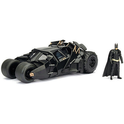 2008 Dark Knight Batmobile & Diecast Batman 1:24 Scale Diecast Model by Jada Toys