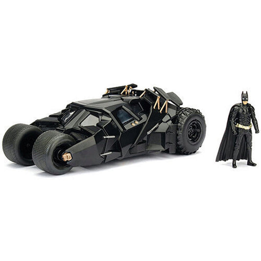 2008 Dark Knight Batmobile & Diecast Batman 1:24 Scale Diecast Model by Jada Toys