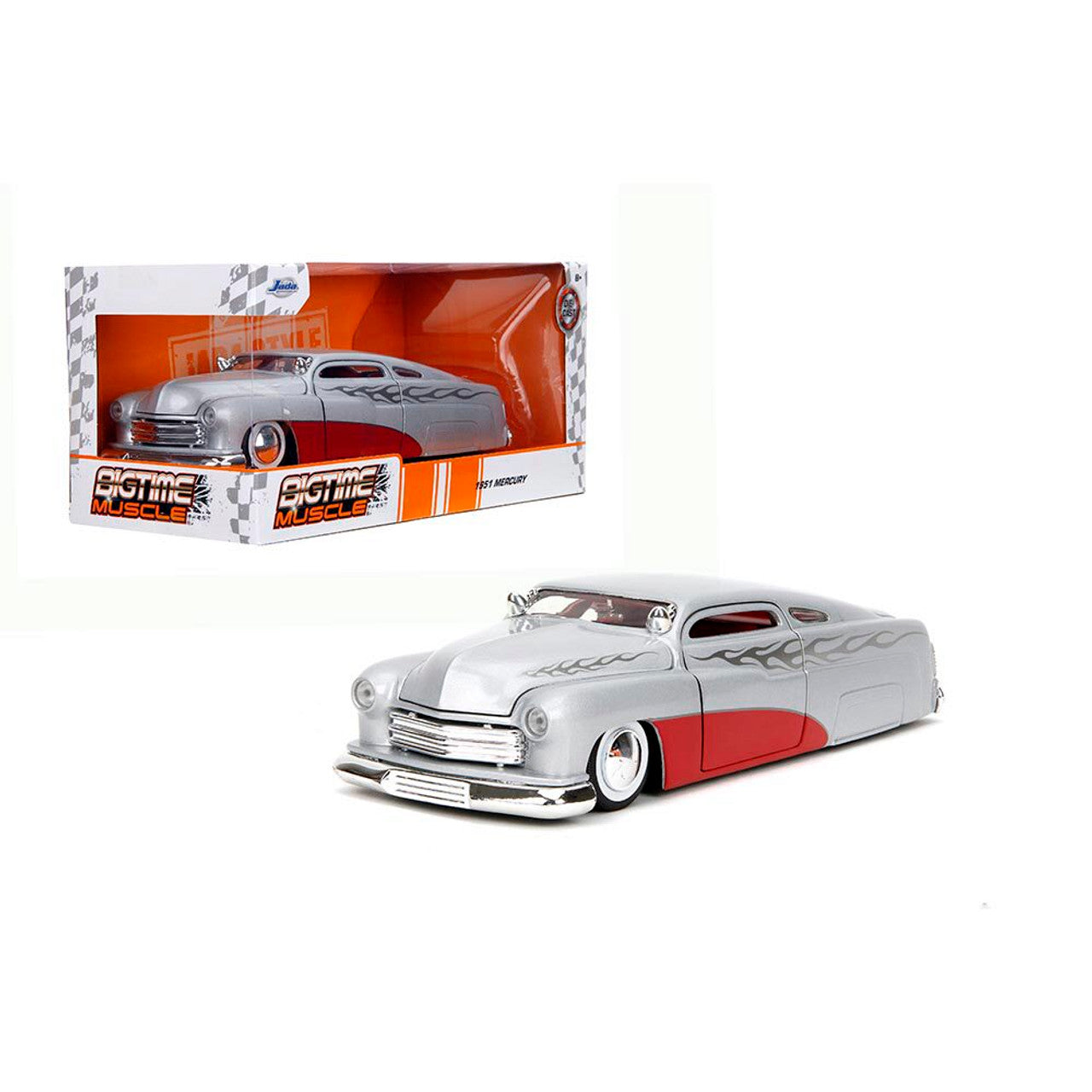 1951 Mercury Custom - Red 1:24 Scale Diecast Model Car by Jada Toys