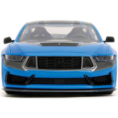 2024 Ford Mustang Dark Horse - Glossy Blue 1:24 Scale Diecast Model Car by Jada Toys