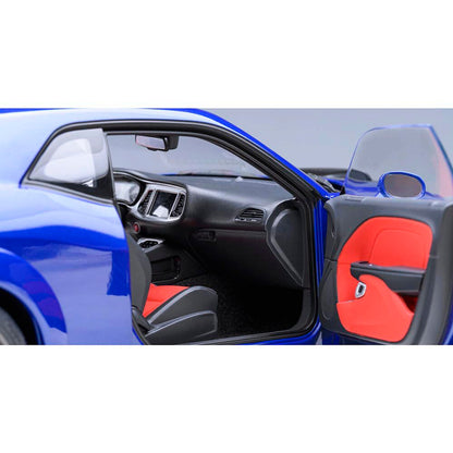 2022 Dodge Challenger R/T Scat Pack Widebody - Indigo Blue 1:18 Scale Composite Diecast Model Car by AutoArt