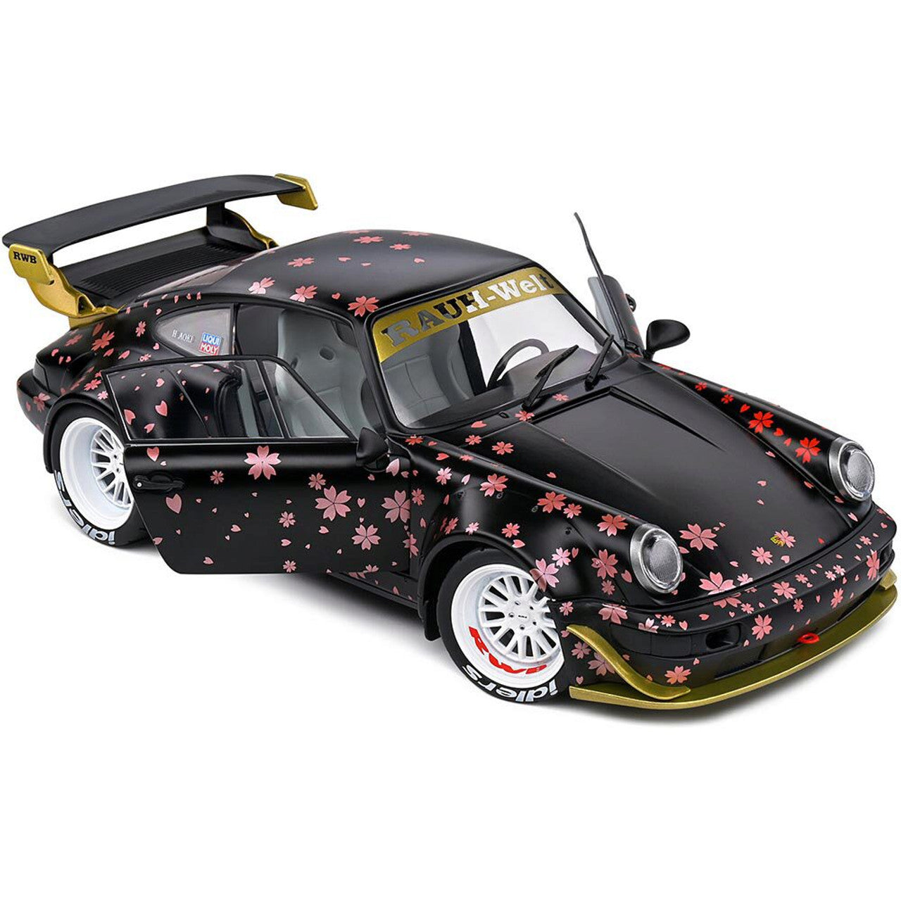 2021 RWB Body Kit - Aoki Black 1:18 Scale Diecast Model Car by Solido