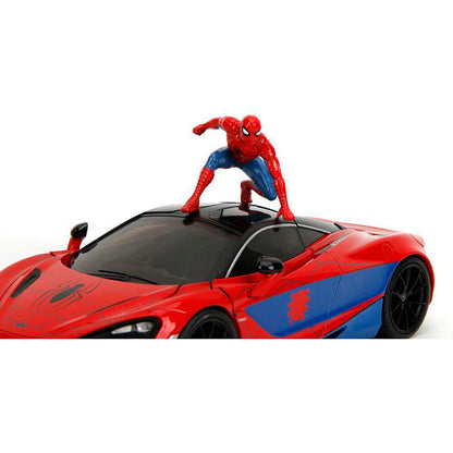 Mclaren 720S W/Spider-Man 1:24 Scale Diecast Model Car by Jada Toys