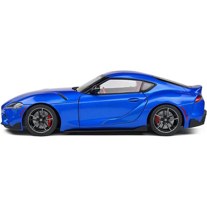 2021 Toyota GR Supra Blue 1:18 Scale Diecast Model Car by Solido