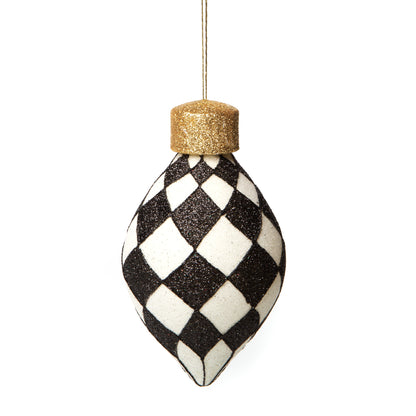 Classic Courtly Glass Ornaments, Set of 4
