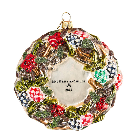 2025  Wreath Glass Ornament