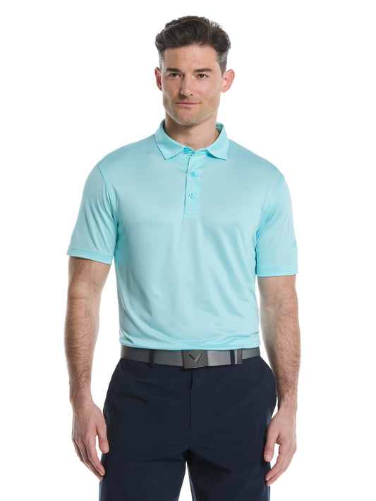 Mens Fine Line Stripe Golf Polo