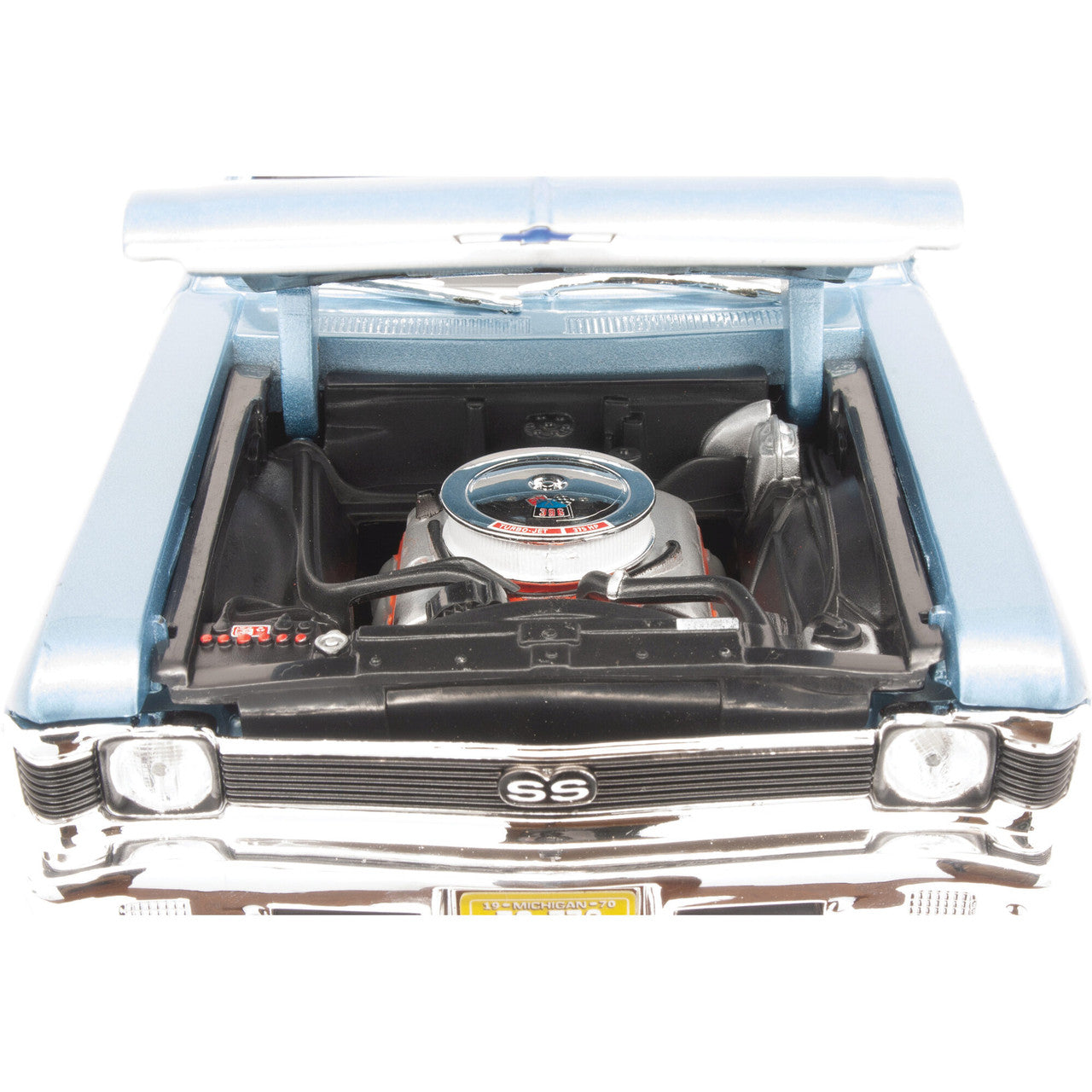1970 Chevrolet Nova SS Coupe - Blue 1:18 Scale Diecast Model Car by Maisto