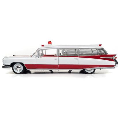 1959 Cadillac Eldorado Ambulance 1:18 Scale Diecast Model Car by Auto World