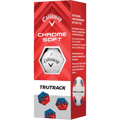 Chrome Soft TruTrack Golf Balls - White - 12 Pack