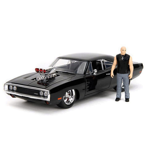 Fast & Furious Dodge Charger R/T with Dom Figure 1:24 Scale Diecast Model Car by Jada Toys