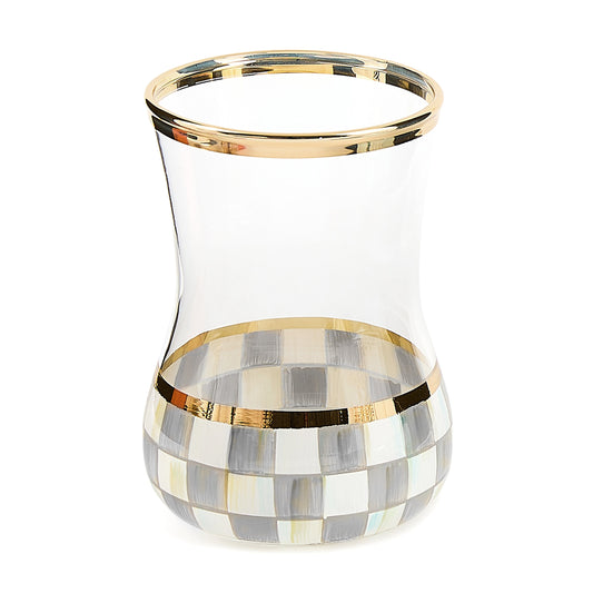 Sterling Check Tea Glass