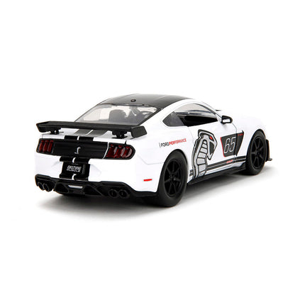 2020 Ford Mustang Shelby G.T. 500 - #65 White 1:24 Scale Diecast Model Car by Jada Toys